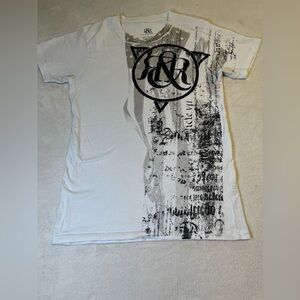 Rock & Republic White and Black Graphic Tee